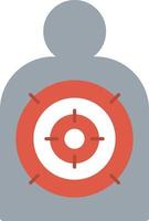 Shooting Target  Flat Icon vector
