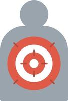 Shooting Target  Flat Icon vector