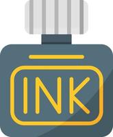 Ink Bottle Flat Icon vector