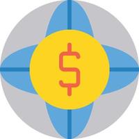 icono plano de vector de transferencia de dinero