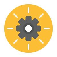 Process Flat Icon vector