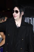 LOS ANGELES, OCT 10 - Marilyn Manson arriving at the Premiere of Universal Pictures  The Thing at the Universal Studios Hollywood on October 10, 2011 in Los Angeles, CA photo