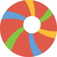 Beach Ball Flat Icon vector