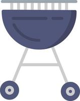 BBQ Grill Flat Icon vector