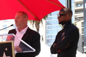 LOS ANGELES, SEP 7 - Harvey Weinstein, Usher Raymond at the Usher Honored With a Star On The Hollywood Walk Of Fame at the Eastown on September 7, 2016 in Los Angeles, CA photo