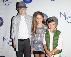 LOS ANGELES, OCT 24 - Brady Permenter, Laney Kate Hulbert, Jacob Skirtech at the The Sound And The Fury Premiere at the Fine Arts Theater on October 24, 2015 in Beverly Hills, CA photo
