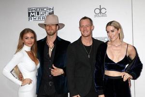 LOS ANGELES, NOV 20 - Hayley Stommel Hubbard, Tyler Hubbard, Brian Kelley, Brittney Marie Cole Kelley at the 2016 American Music Awards at Microsoft Theater on November 20, 2016 in Los Angeles, CA photo