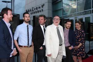 LOS ANGELES, MAY 20 - Joe Swanberg, Ti West, A J Bowen, Gene Jones, Kentucker Audley, Amy Seimetz at the The Sacrament Premiere at ArcLight Hollywood Theaters on May 20, 2014 in Los Angeles, CA photo