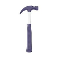 Hammer Flat Illustration. Clean Icon Design Element on Isolated White Background vector