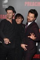 LOS ANGELES, MAY 14 - Joseph Gilgun, Dominic Cooper, Ruth Negga at the Preacher Premiere Screening at the Regal 14 Theaters on May 14, 2016 in Los Angeles, CA photo