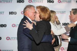 LOS ANGELES, JUL 11 - Tab Hunter, Carol Burnett at the Tab Hunter Confidential at Outfest at the Directors Guild of America on July 11, 2015 in Los Angeles, CA photo