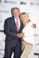 LOS ANGELES, JUL 11 - Tab Hunter, Candy Clark at the Tab Hunter Confidential at Outfest at the Directors Guild of America on July 11, 2015 in Los Angeles, CA photo