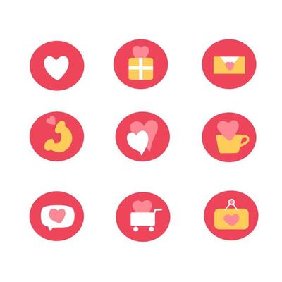 Heart icon collection