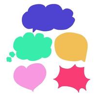 Speech Bubble set vector