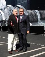 LOS ANGELES, OCT 23 - Mel Brooks, Jim Gianopulos at the Mel Brooks Street Dedication and Young Frankenstein Mural Presentation at the 20th Century Fox Lot on October 23, 2014 in Century City, CA