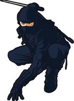 NINJA ACTION  posture vector