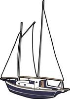 sail boat vector