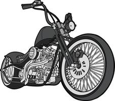 vector de motocicleta chopper vintage