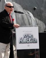 los angeles, 23 de octubre - mel brooks en la dedicación de la calle mel brooks y la presentación del mural del joven frankenstein en el lote 20th century fox el 23 de octubre de 2014 en la ciudad del siglo, ca foto