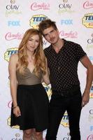 LOS ANGELES, AUG 10 - Meghan Camarena, Joey Graceffa at the 2014 Teen Choice Awards Press Room at Shrine Auditorium on August 10, 2014 in Los Angeles, CA photo