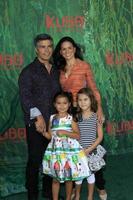 LOS ANGELES, AUG 14 -  Esai Morales, Mariana Oliveira Morales, Elvimar Silva, guest at the Kubo and the Two Strings Premiere at the AMC Universal Citywalk on August 14, 2016 in Universal City, CA photo