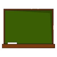 Green school board with chalk vector
