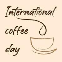 International coffee day vector