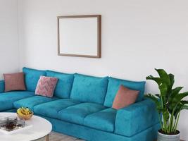 Frame Mockup in the Modern Living Room
