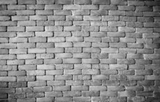 brick wall background in black and white color photo