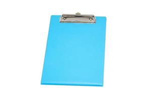 Clipboard - colorful plastic clipboard or writing board isolated on white background photo