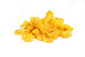 Cornflakes isolated on white background photo