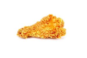 Fried chicken on white background photo