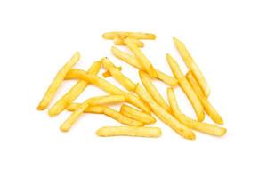 French fries isolated on white background photo