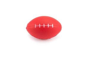 Stress ball, american football toy on white background photo