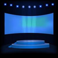Empty podium design vector illustration