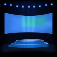 Empty podium design vector illustration