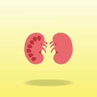 Kidney flat icon graphic design vector illustration