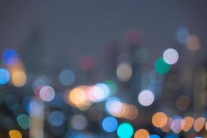 Abstract bokeh city light for background photo