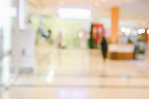 Abstract blur and bokeh shopping mall and department store interior for background photo