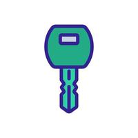 programmed chip key icon vector outline illustration