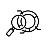 audit service icon vector. Isolated contour symbol illustration vector