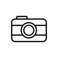 Camera for underwater shooting icon vector. Isolated contour symbol illustration vector