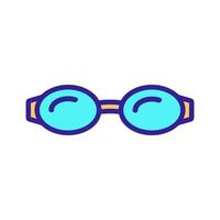 Swimming glasses icon vector. Isolated contour symbol illustration vector