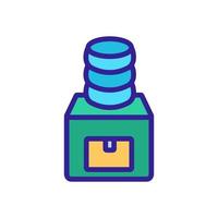 water filling machine icon vector outline illustration