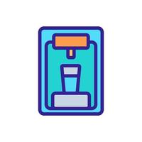 water cooler front view icon vector outline illustration