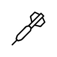 vector de icono de dardos. ilustración de símbolo de contorno aislado