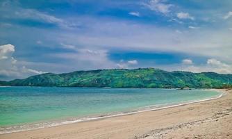 The beauty of the Mandalika beach on the island of Lombok, Indonesia photo