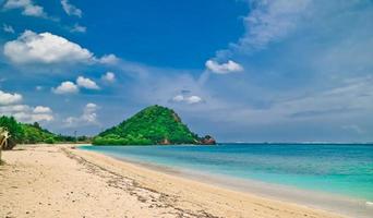 The beauty of the Mandalika beach on the island of Lombok, Indonesia photo