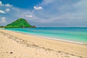 The beauty of the Mandalika beach on the island of Lombok, Indonesia photo