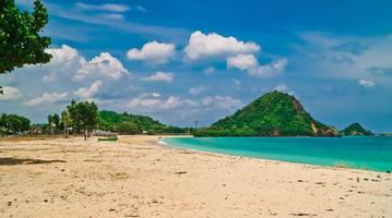 The beauty of the Mandalika beach on the island of Lombok, Indonesia photo